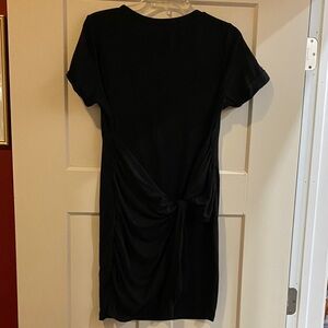 Elegant Black Dress with knot on front